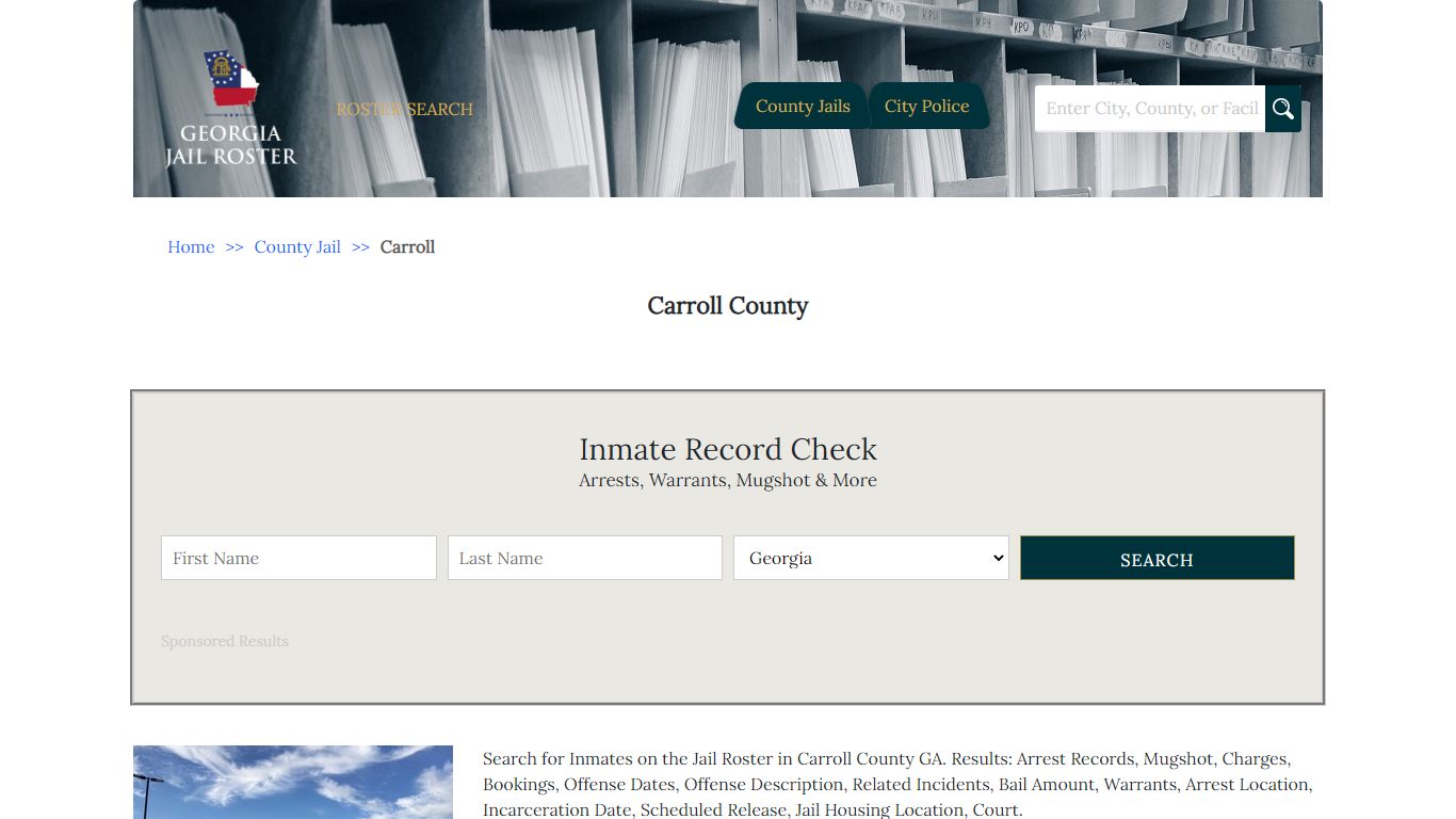 Carroll County - Georgia Jail Inmate Search